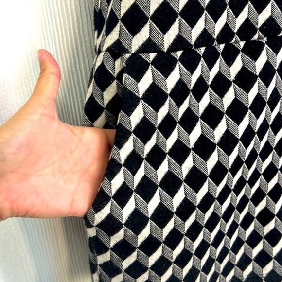 Zara - Trafaluc Black & White Geometric Short Sleeve Romper Jumper Short Size SM - Picture 5 of 12